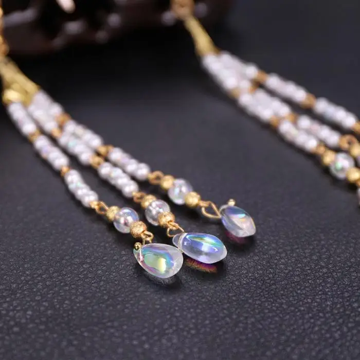 FORSEVEN, 1 пара, Винтажные заколки для волос с кисточками, Cheongsam Hanfu, китайские древние свадебные аксессуары для волос