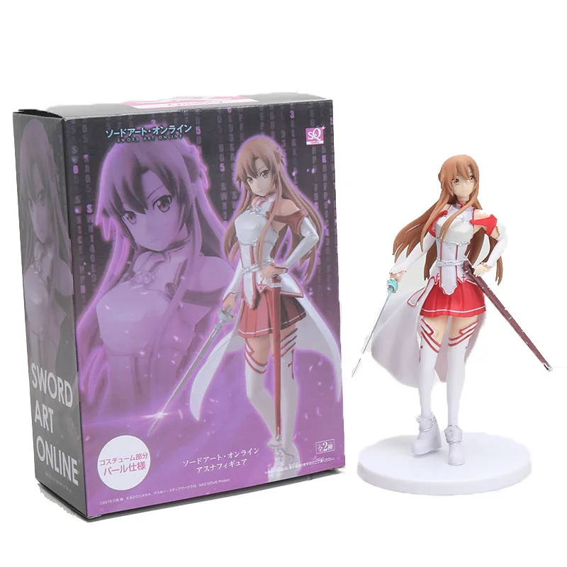 

18cm Sword Art Onling Action Figure Brinquedos SAO Yuuki Asuna Anime figure Model Toy Dolls Kids Loved figure