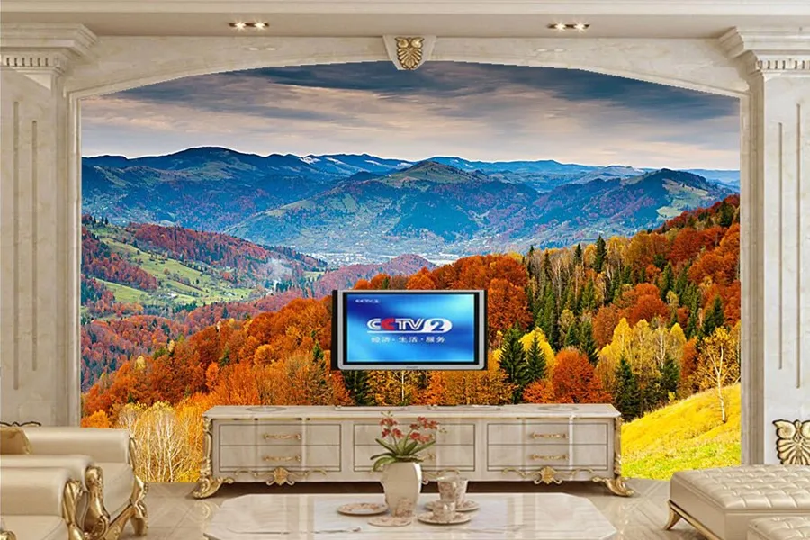 

Custom 3D murals,Beautiful boat lake under the colorful sky natural papel de parede, hotel living room sofa TV bedroom wallpaper