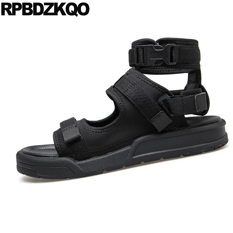 Сандалии гладиаторы мужские с открытым носком кроссовки спортивная обувь сланцы