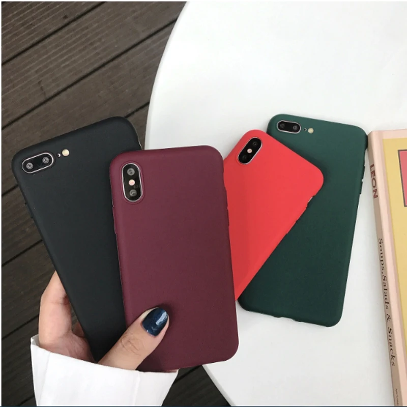 Чехол для iphone 7 plus чехол 360 красное вино глянцевый термополиуретановый Тонкий 8 Plus