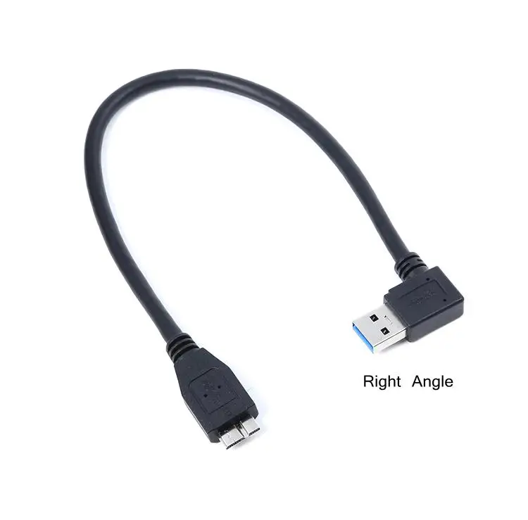 Micro B USB 3 0 внешний жесткий диск правый левый угол кабель 30 см м 1 фут для WD Passport Ultra