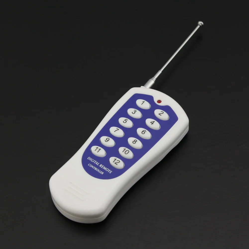 Фото eMylo DC 12V 12-Channels Relay Smart Switch Wireless RF Remote Control Light 433Mhz 2X White&Blue Transmitter Обустройство дома eMylo DC 12V 12-Channels Relay Smart Switch Wireless RF Remote Control Light 433Mhz 2X White&Blue Transmitter Обустройство дома