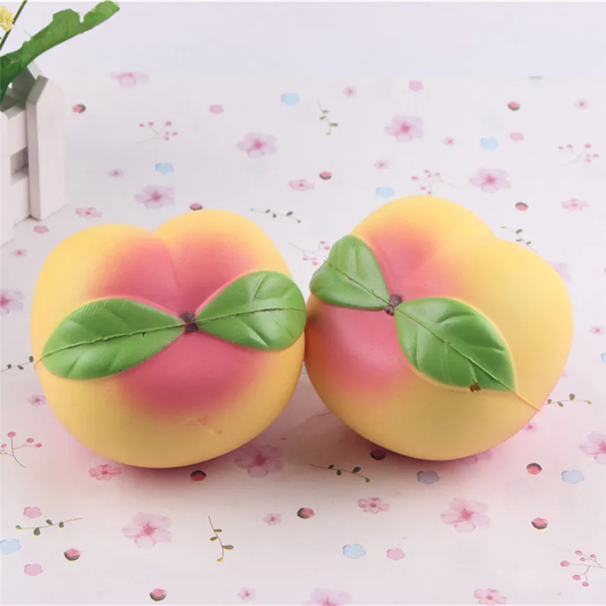 

Jumbo Soft Squishy Peach Charms Cream Scented Slow Rising Kids Toy Phone Strap levert dropship 2jun29