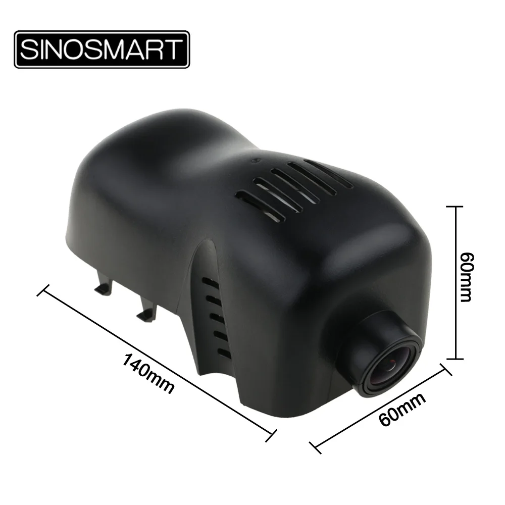 SINOSMART Novatek 96658 автомобильный Wifi DVR камера для Volkswagen Touareg 2011- управление с помощью мобильного телефона ПРИЛОЖЕНИЕ SONY IMX323