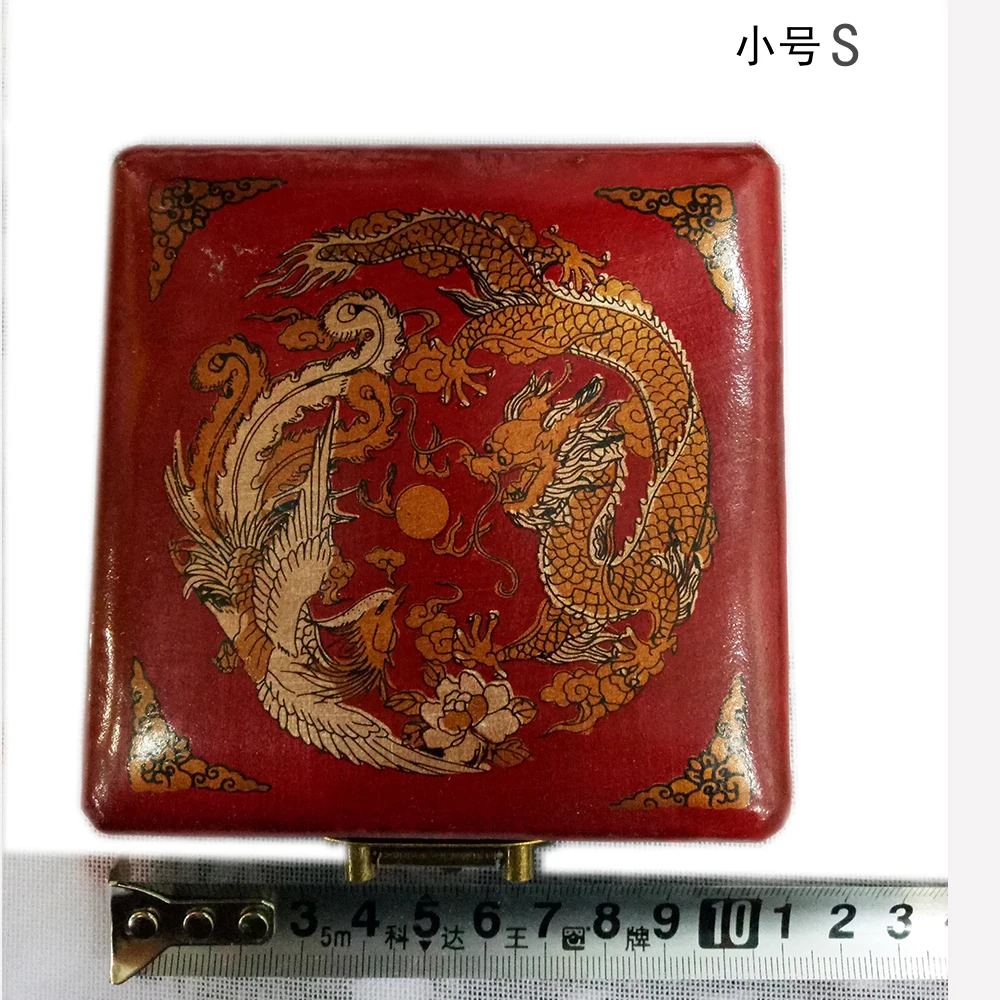 Китайский фэн-шуй старый компас с драконом деревянная коробка бесплатная