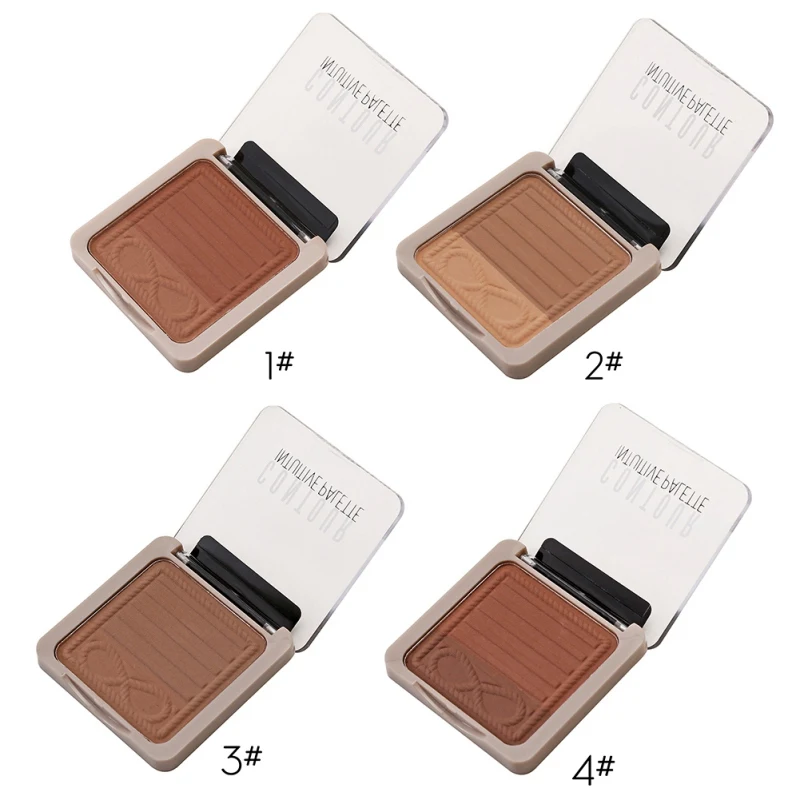New Fashion Foundation Natural Concealer Brighten Shimmer Dark Skin Face Powder Contour Bronzer Highlighter Makeup Q1 |