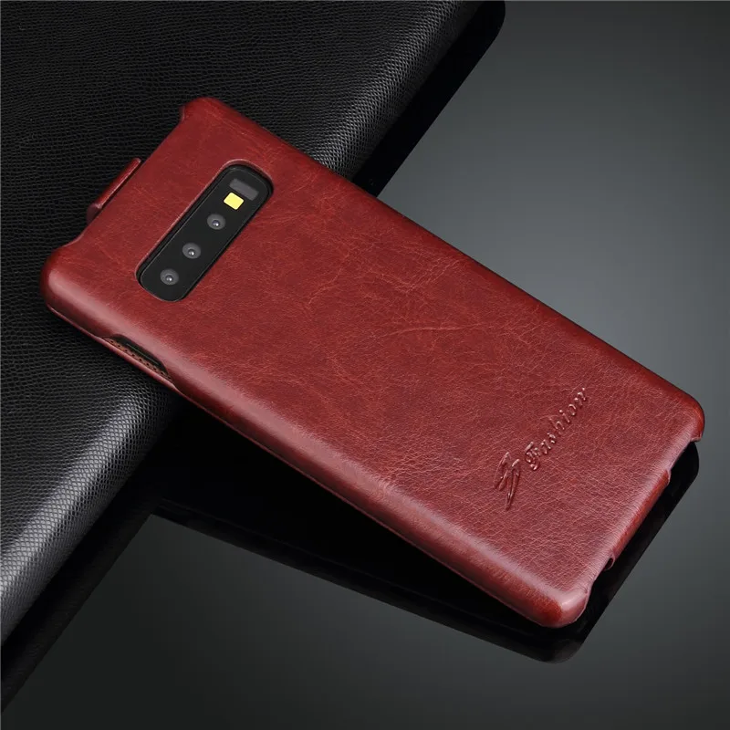 Вертикальный флип-чехол для samsung Galaxy S10, Ретро Чехол-бумажник из искусственной кожи для samsung Galaxy S9, S8 Plus, Note 8, S7 Edge, флип-чехол