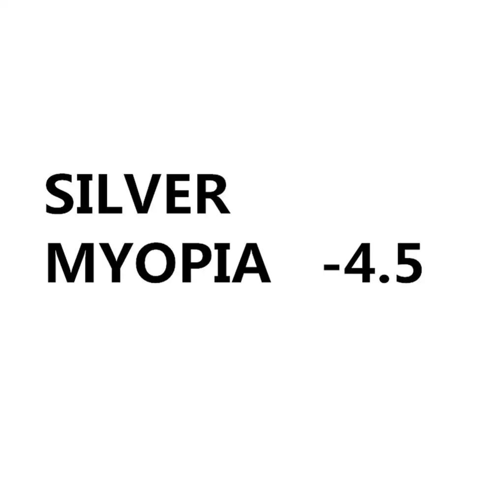 Silver Myopia 450 Очки для плавания для взрослых, оптические очки для близорукости, силиконовые очки для плавания, противозапотевающие, с покрытием, водная диоптрия, очки для плавания, маска - Цвет: Silver Myopia 450