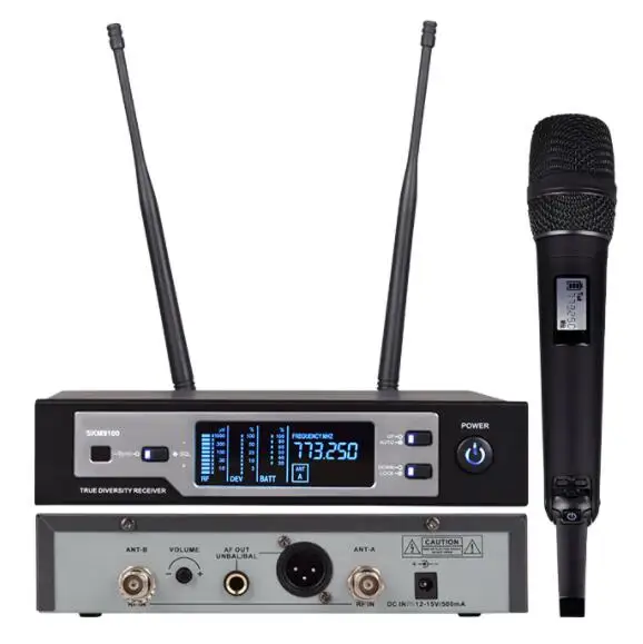 A SKM-9100 Профессиональный цифровой микрофон беспроводной истинный микрофон разнообразие для крупномасштабной производительности skm микрофон - Цвет: A