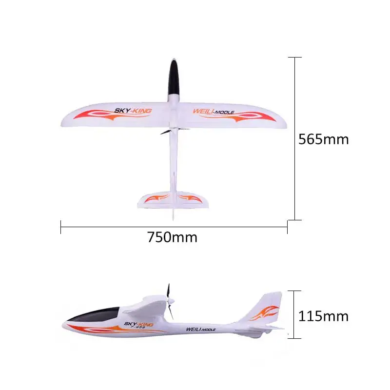 WLtoys F959 Sky-king 2 4G 3CH Wingspan RTF Радиоуправляемый самолет с дистанционным управлением