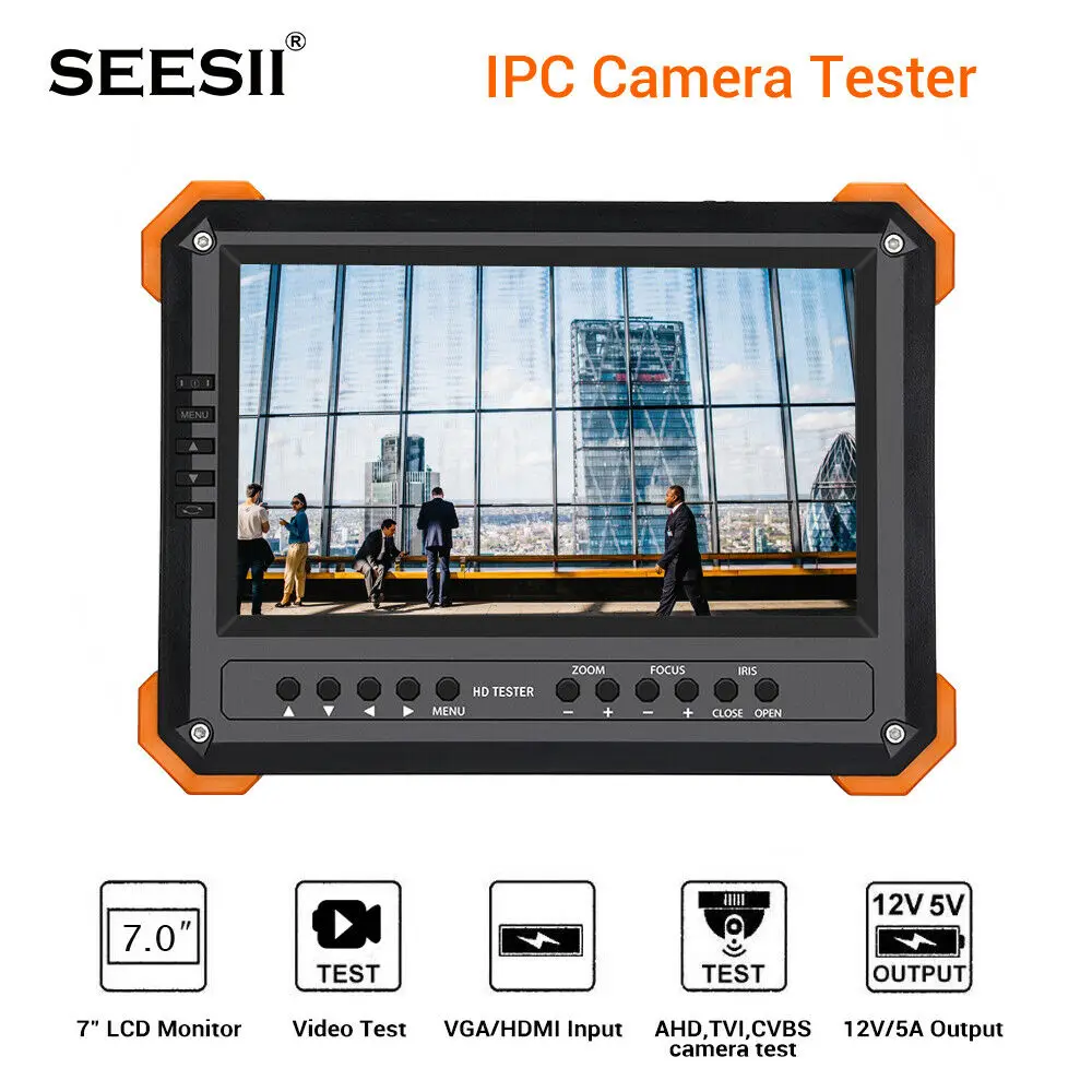 Камера видеонаблюдения 7 дюймов 4K 1080P CVBS|Монитор и дисплей для CCTV| |