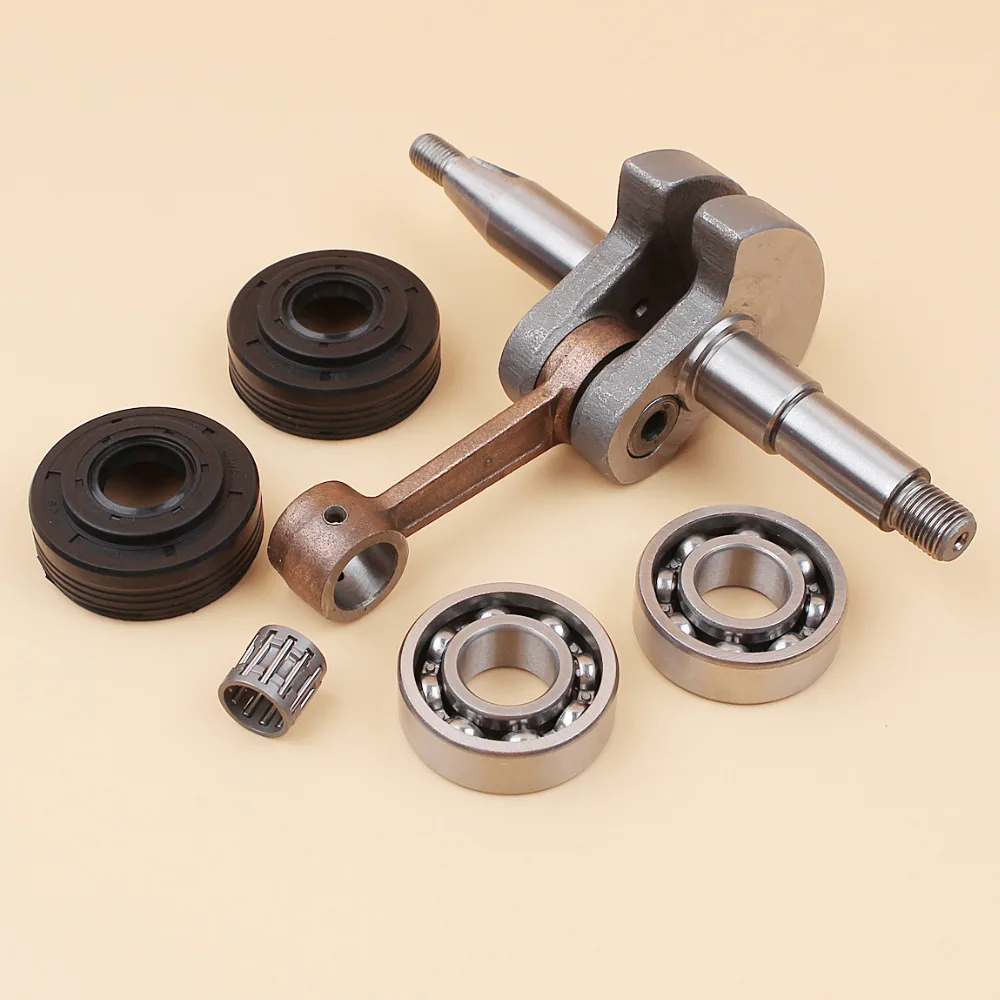 

Crankshaft Crank Bearing Oil Seal Set Fit HUSQVARNA 340 345 350 JONSERED 2141 2145 2150 CS2141 CS2145 CS2150 Chainsaw Parts