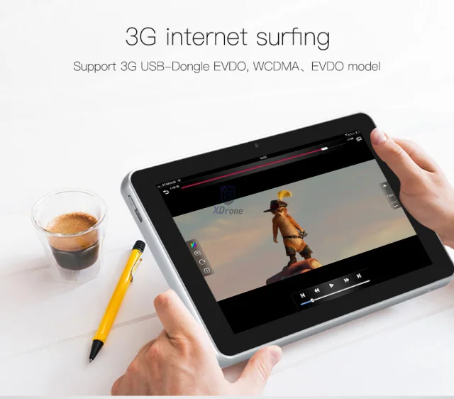 Китай PD100 Портативный умный проектор на Android Tablet PC DLP 50 люмен 4 ядра RK3188 8 &quot1280x800 WiFi