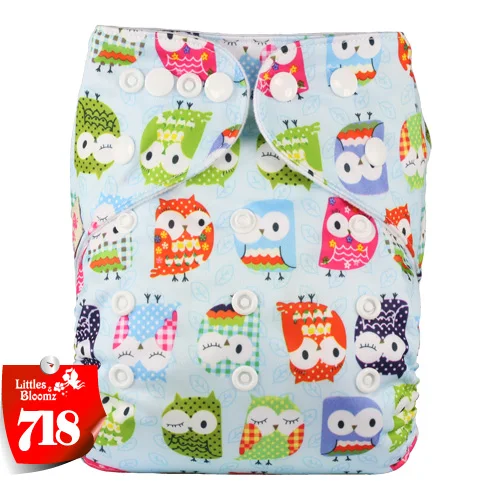 [Littles &amp Bloomz] Детские моющиеся многоразовые подгузники из натуральной ткани с