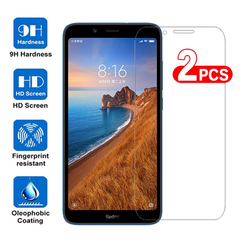 Защитное стекло закаленное для Xiaomi Redmi 7A 2 шт. 32 ГБ 16 5 45 дюйма|Защитные стёкла и