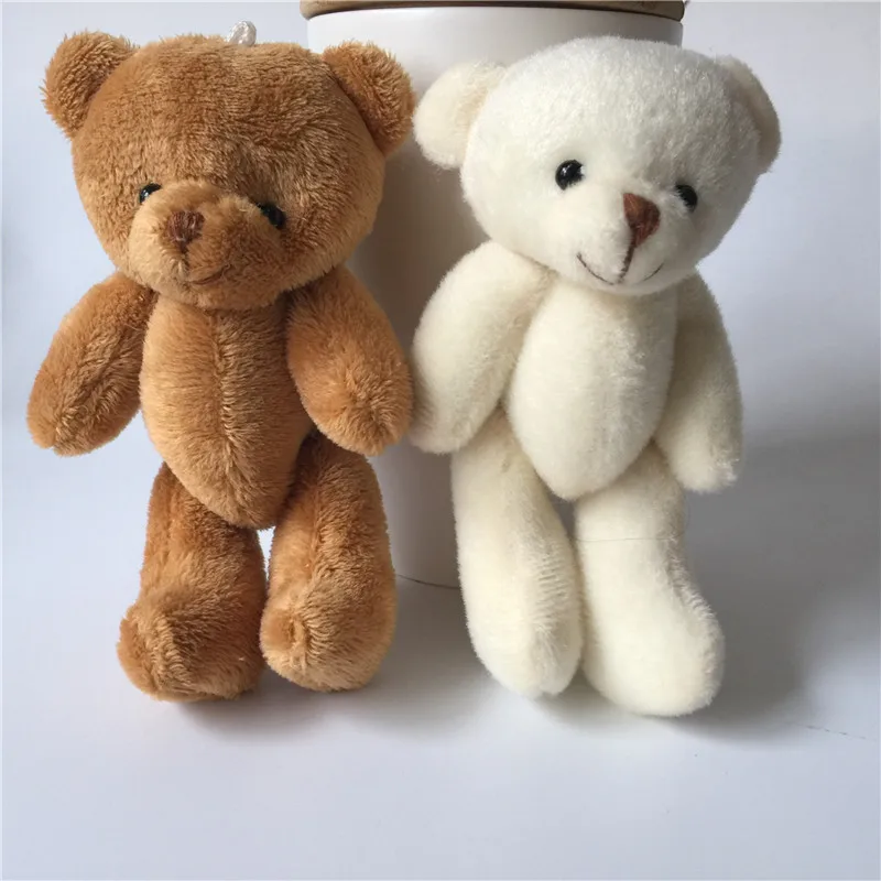 Миниатюрные плюшевые мишки Тедди милые самодельные куклы Peluche букет цветов декор