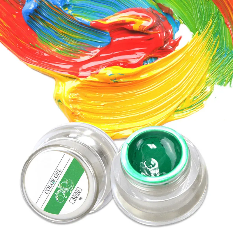 3D Нейл-арт краска цветной гель для ногтей наносимое самостоятельно Цвета