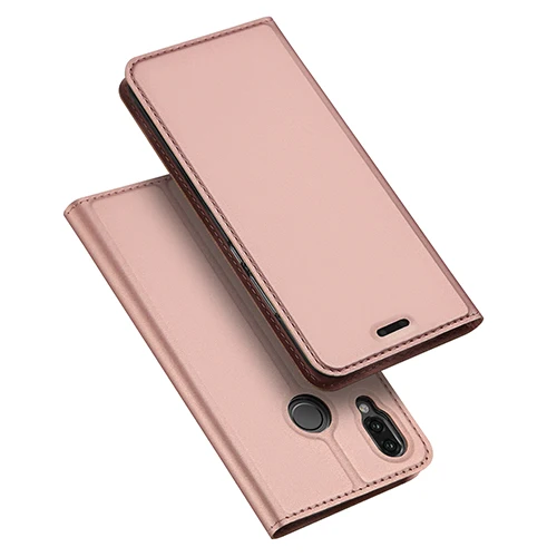 Магнитный флип-чехол из искусственной кожи чехол для huawei Nova 3 3i чехол со слотом для карт чехол для huawei mate 20 P20 Lite Pro Y6 Honor 8X Max чехол - Цвет: Rose Gold