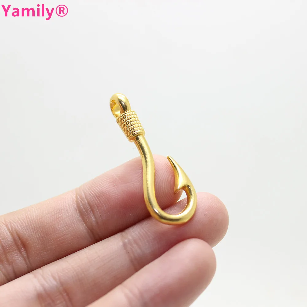 Подвеска рыболовный крючок Yamily 15 шт. 36x13 мм золотой кулон Очаровательная подвеска