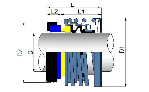 MT2-2.625 &quot-SIC/FKM для замены Johncrane 2 |