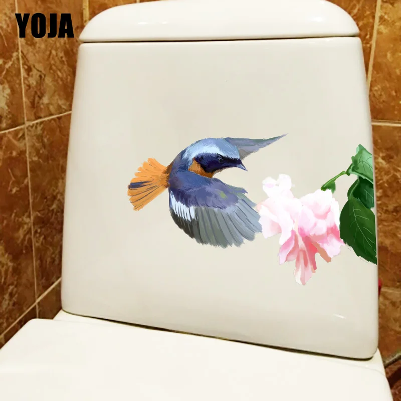 YOJA 22 6*14 см Летающие птицы и цветы креативные домашние настенные наклейки роспись