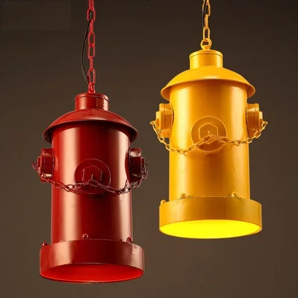 Лофт стиль Железный Droplight промышленный винтажный креативный пожарный гидрант LED