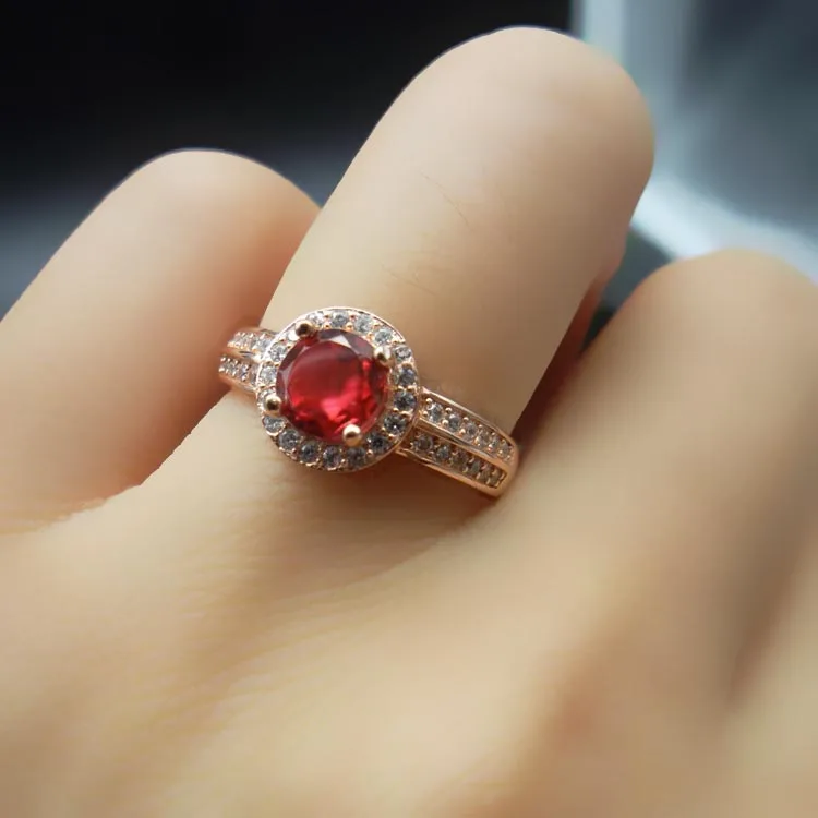 925 Sterling Silver Rings for Women Fine Garnet 2017 New open rings | Украшения и аксессуары