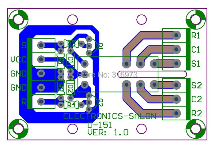 Bistable/фиксация DPDT 8 Amp модуль реле мощности DC5V катушка RT424F05 | Электронные