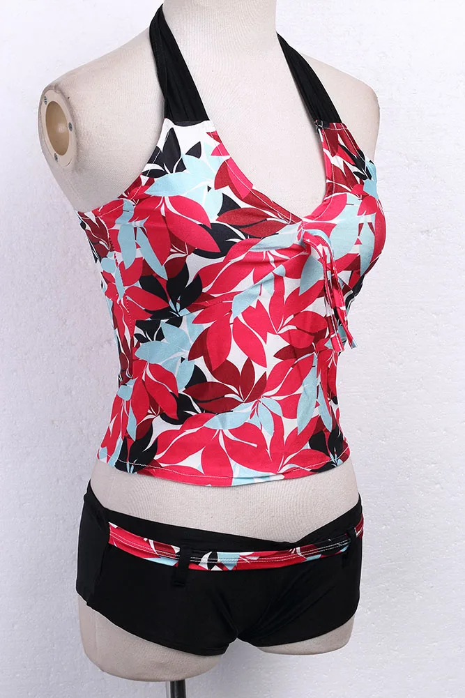 

Tankini Sets Women 2019 Sexy Women Floral Bikini Halter Top Swimsuit Female Bathing Suit Summer Beachwear Biquini