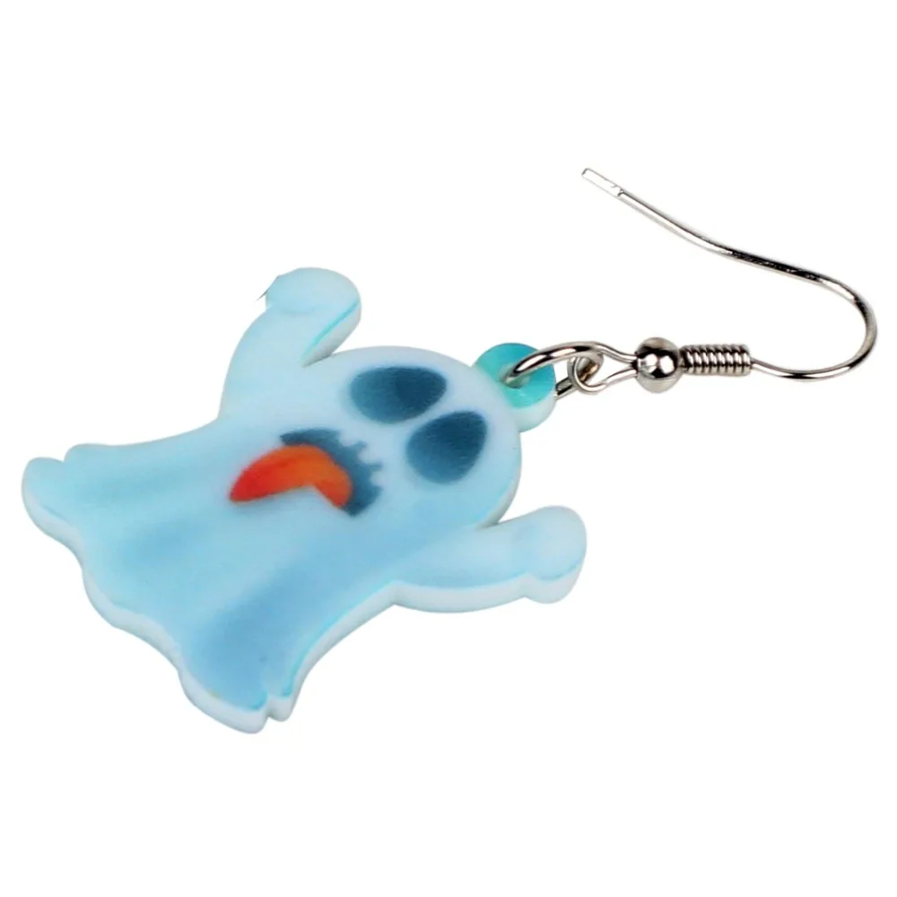 Bonsny массивные акриловые серьги-подвески в форме капли на Хэллоуин милые