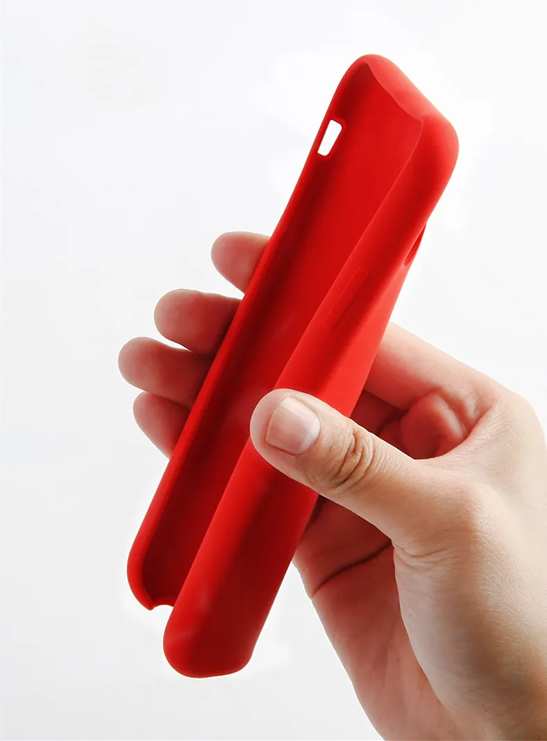 Высококачественный жидкий силиконовый чехол для телефона для iPhone 11 Pro Max X XS XR 7 8 Plus 6 6S Plus шелковистый мягкий сенсорный противоударный чехол