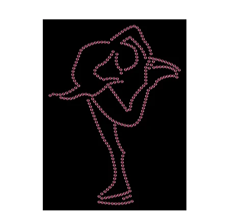 2 шт./лот ледяные коньки фигурки Катание на коньках термоклейкая аппликация мотив