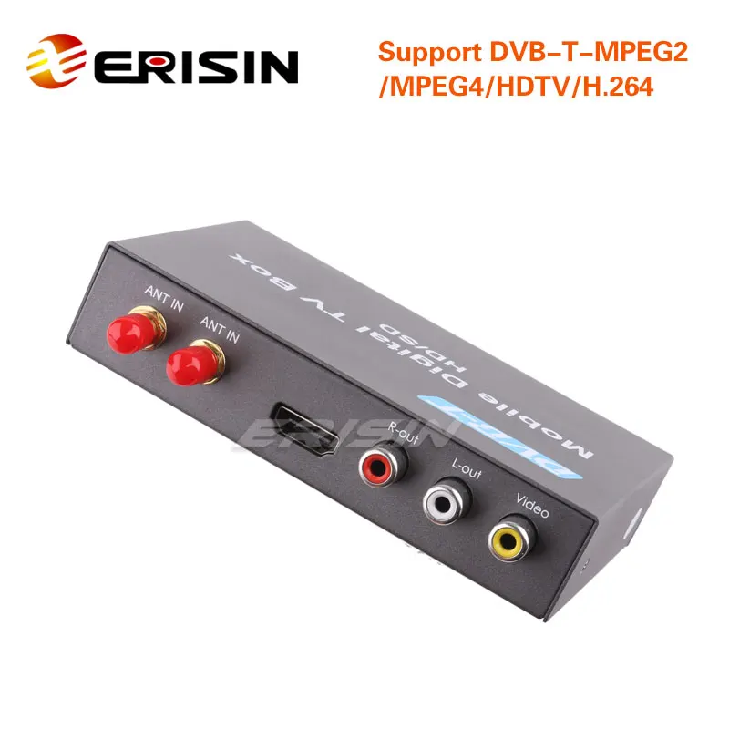 Erisin ES238D Автомобильный/Мобильный DVB/HDTV цифровой ТВ приемник HD|ТВ-приемник для