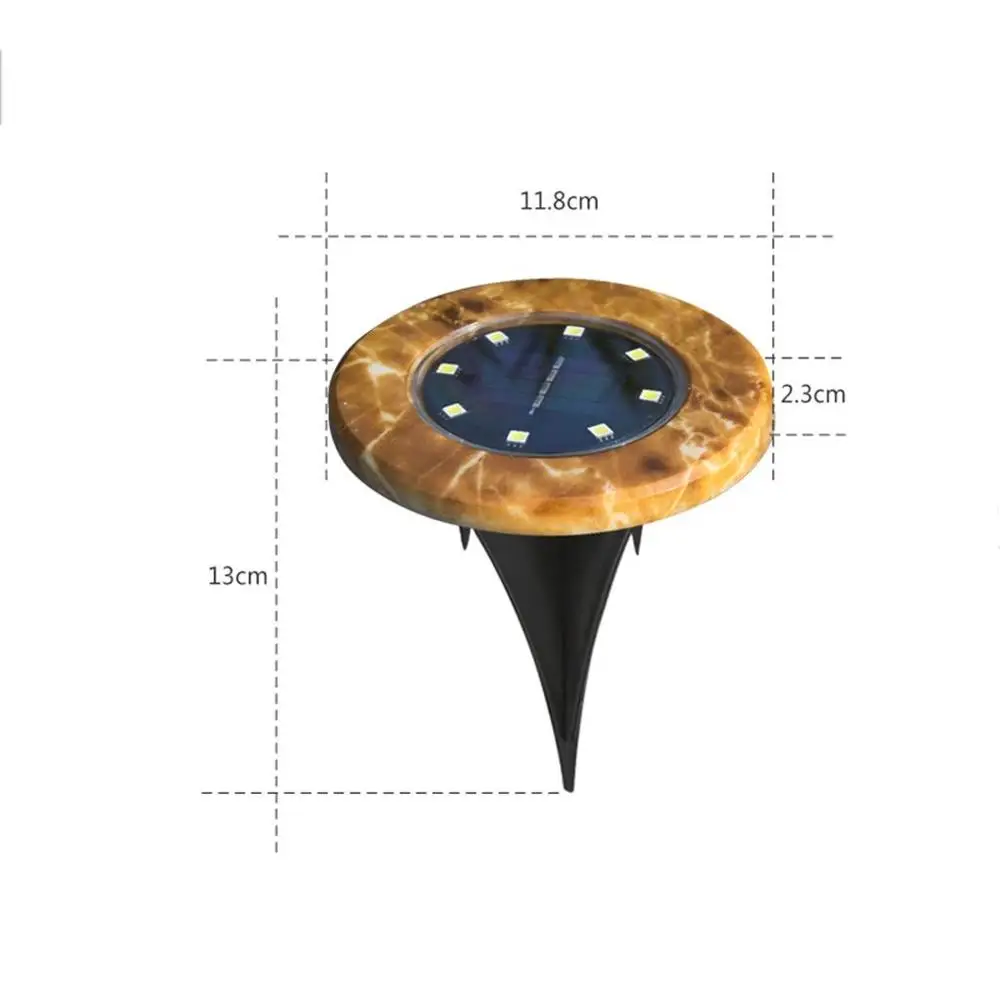 На солнечных батареях Pathway Ground Lights LED Наружное водонепроницаемое садовое