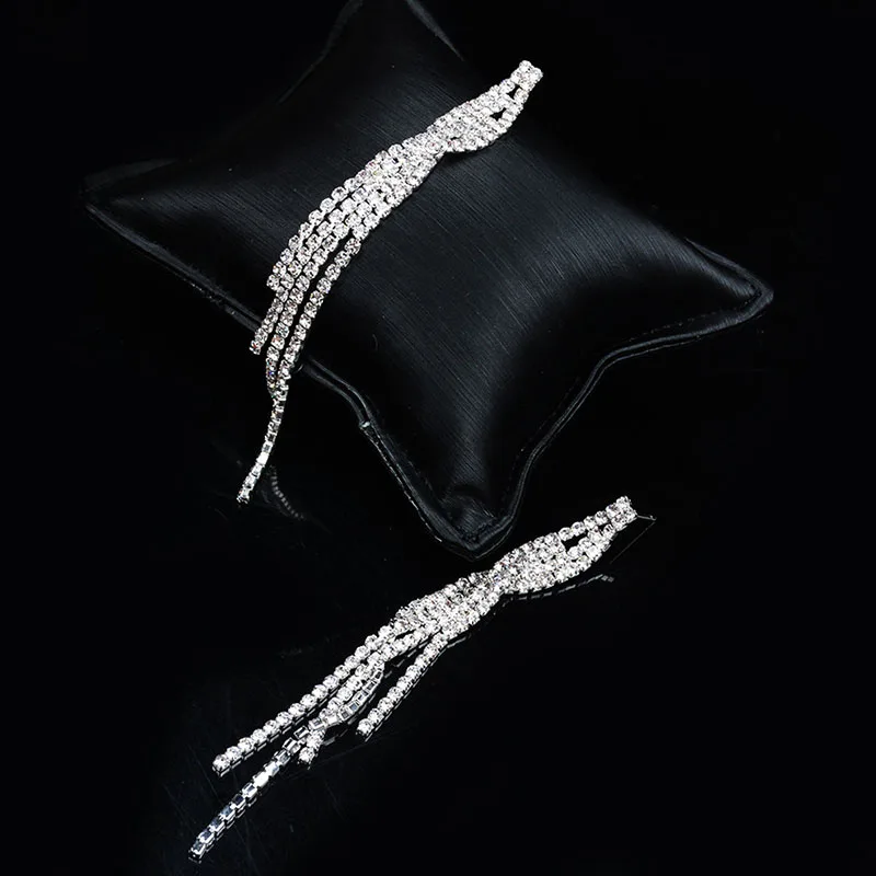 SOXY Dangle Earring For Female White Gold Color Ladies Crystal Shinny Women Water Drop Earrings Fashion Jewelry.brincos bijoux | Украшения