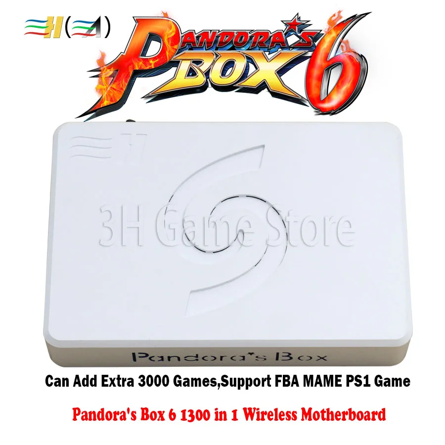 Оригинальная коробка Pandora Box 6 1300 в 1 беспроводная версия материнская плата