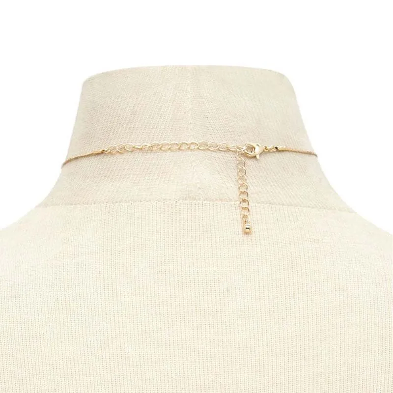 Surou Western Fashion Simplicity Women Crescent Moon Pendant Collar Necklace New Style Clavicle Chain Bijouterie Boho | Украшения и