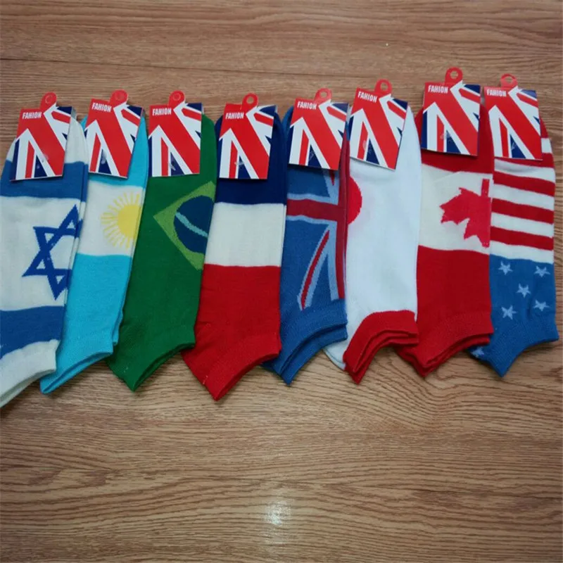 Мужские носки с флагом хлопковые носки-башмачки в десяти странах индивидуальная