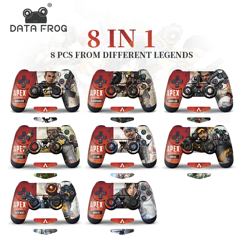 Данные лягушки наклейки на геймпады для ApexLegends джойстик скины для sony Playstation 4 контроллер для PS4 Slim Pro наклейки аксессуары