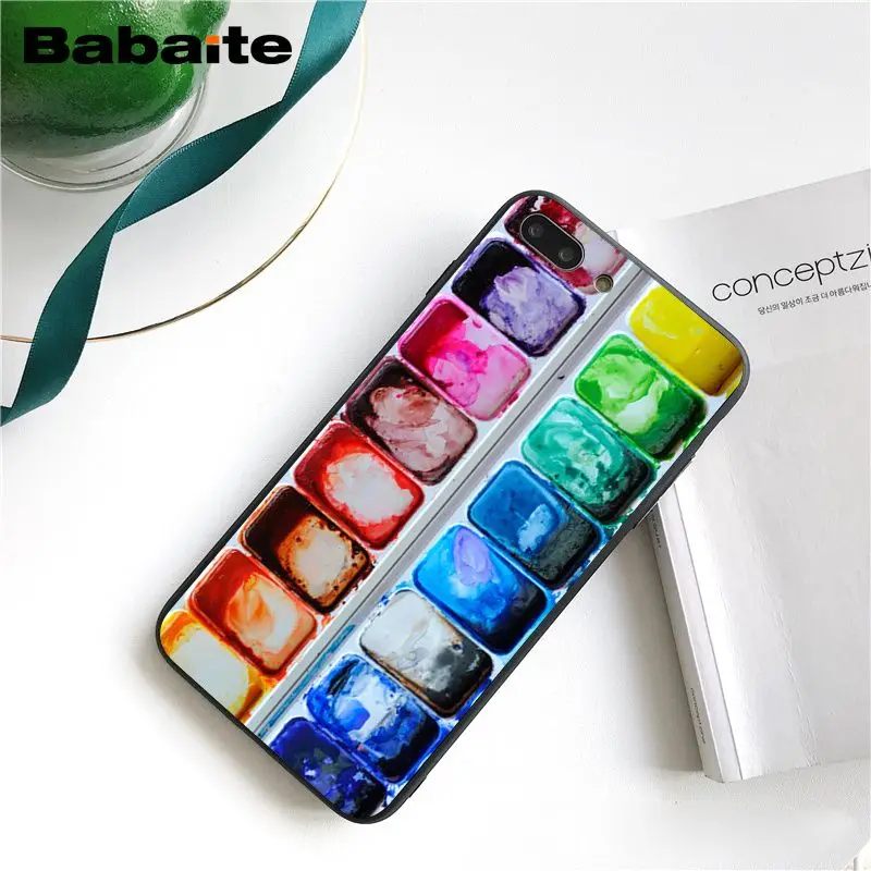 Babaite набор акварельных красок, палитра красок для торта, макаруна, макияж, PhoneCase для iphone 11 Pro 11Pro Max 8 7 6 6S Plus 5S SE XR X XS MAX