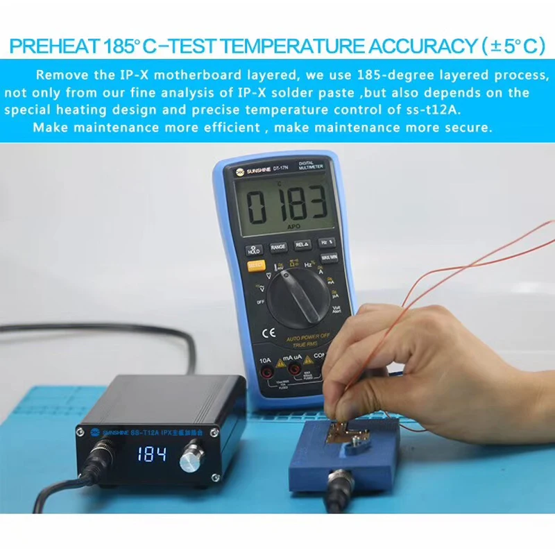 SS-T12A iPhone X Mainboard Stratified Heat tool Disassembly Heating Station 185 degrees accurate Rapid Separation Tool | Инструменты
