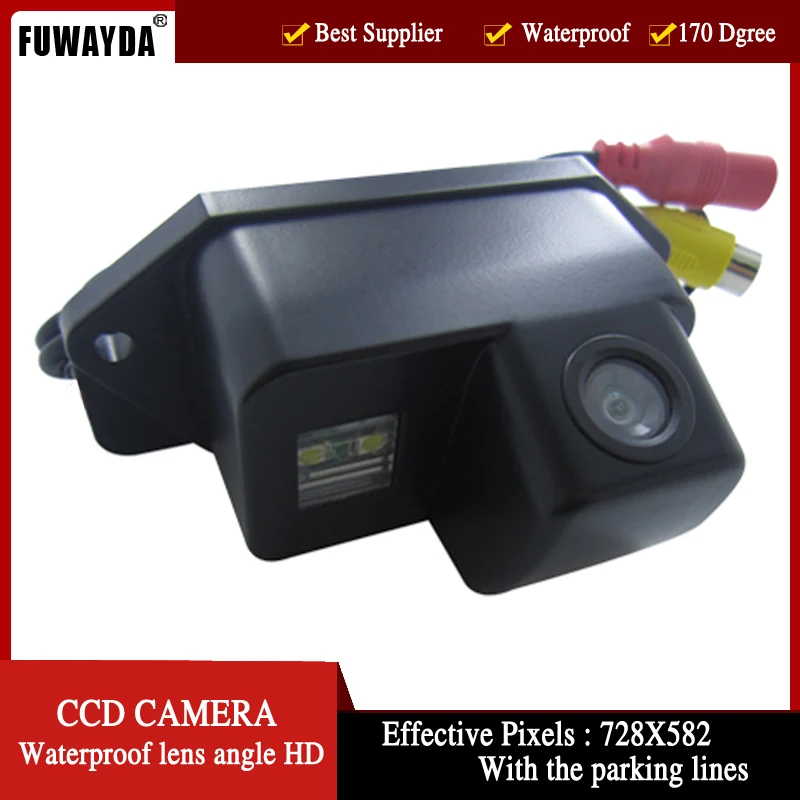 FUWAYDA Беспроводная цветная CCD Автомобильная зеркальная камера заднего вида для