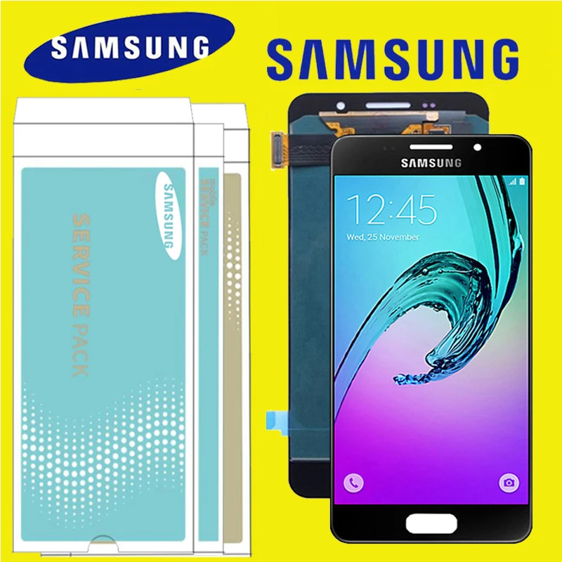 Оригинальный 4 7 ''SUPER AMOLED для Samsung Galaxy A3 2016 A310 A310F A3100 ЖК дисплей Дисплей