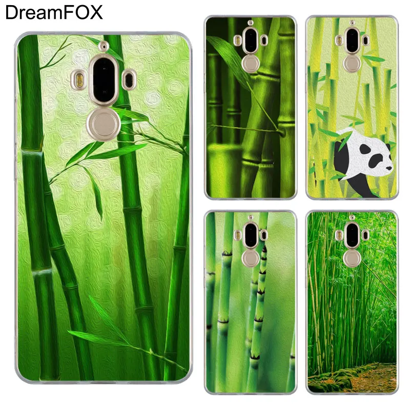 DREAMFOX M233 зеленый бамбук природа Мягкий ТПУ силиконовый чехол для huawei mate 8 9 10 20 30 Lite