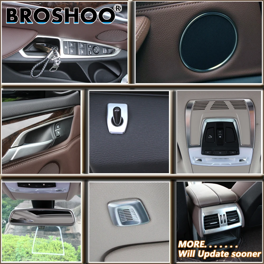 3d наклейки BROSHOO для BMW X5 F15 X6 F16 2014 2017 автомобильные украшения интерьера автомобиля