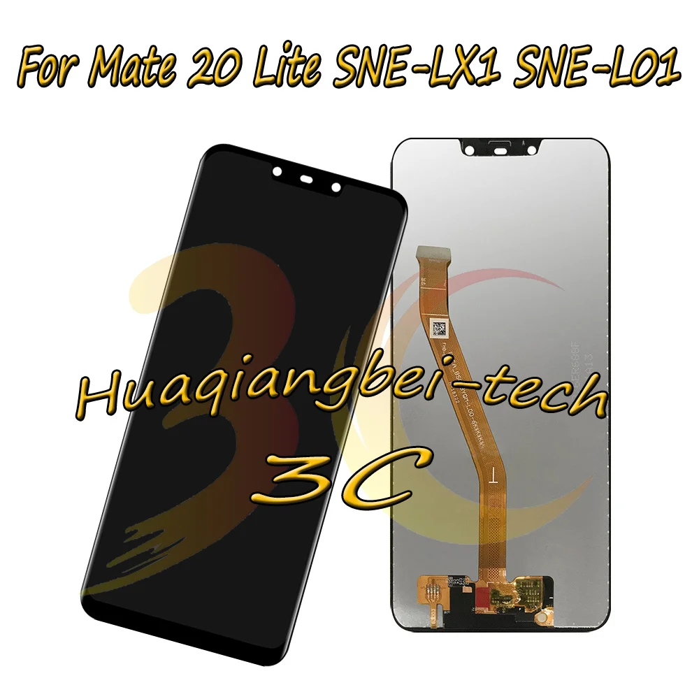 

Для Huawei Mate 20 Lite SNE-LX1 / SNE-L21 / SNE-LX3 / SNE-LX2 / SNE-L23 / SNE-L01 ЖК-дисплей + сенсорный экран дигитайзер в сборе