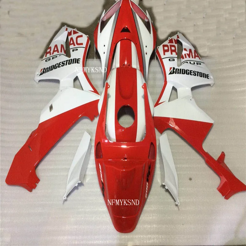 Белый красный впрыск 100% абс пластик Мотоциклы Обтекатели для Honda CBR600 RR 05 06 наборы