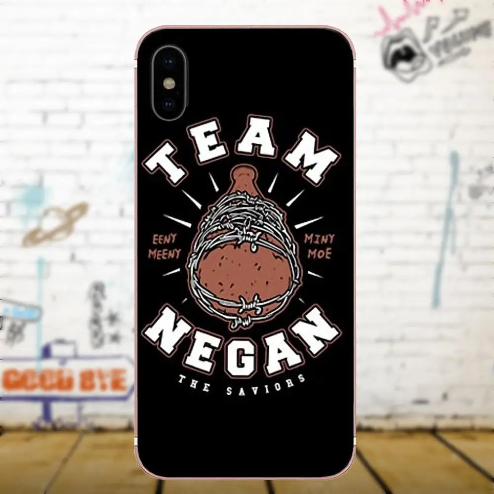 Ходячие мертвецы команды Negan Camiseta для Apple iPhone X 4 4S 5 5C 5S SE 6 6S 7 8 Plus LG G3 G4 G5 G6 K4 K7 K8 K10 V10 V20