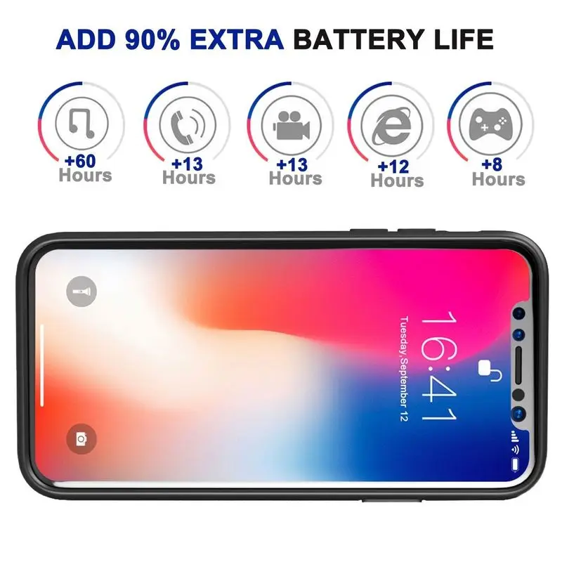 Внешний аккумулятор NENG 3200 мАч для iPhone 7 8 X 4000 мАч|Чехлы с аккумулятором| |